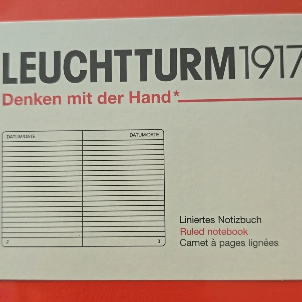 ❤️BUY 5 GET 3 FREE  Leuchtturm1917 Notebook Medium (A5), Hardcover, Lobster